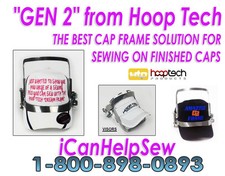 Embroidery Machine Hat Hoop Cap Frame - Gen 2 for Melco EMT16 Only