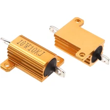 10W RX24 Aluminium Wire wound Power Resistors 5% J 0.01Ω 0.02Ω 1Ω to 300KΩ/Ohm