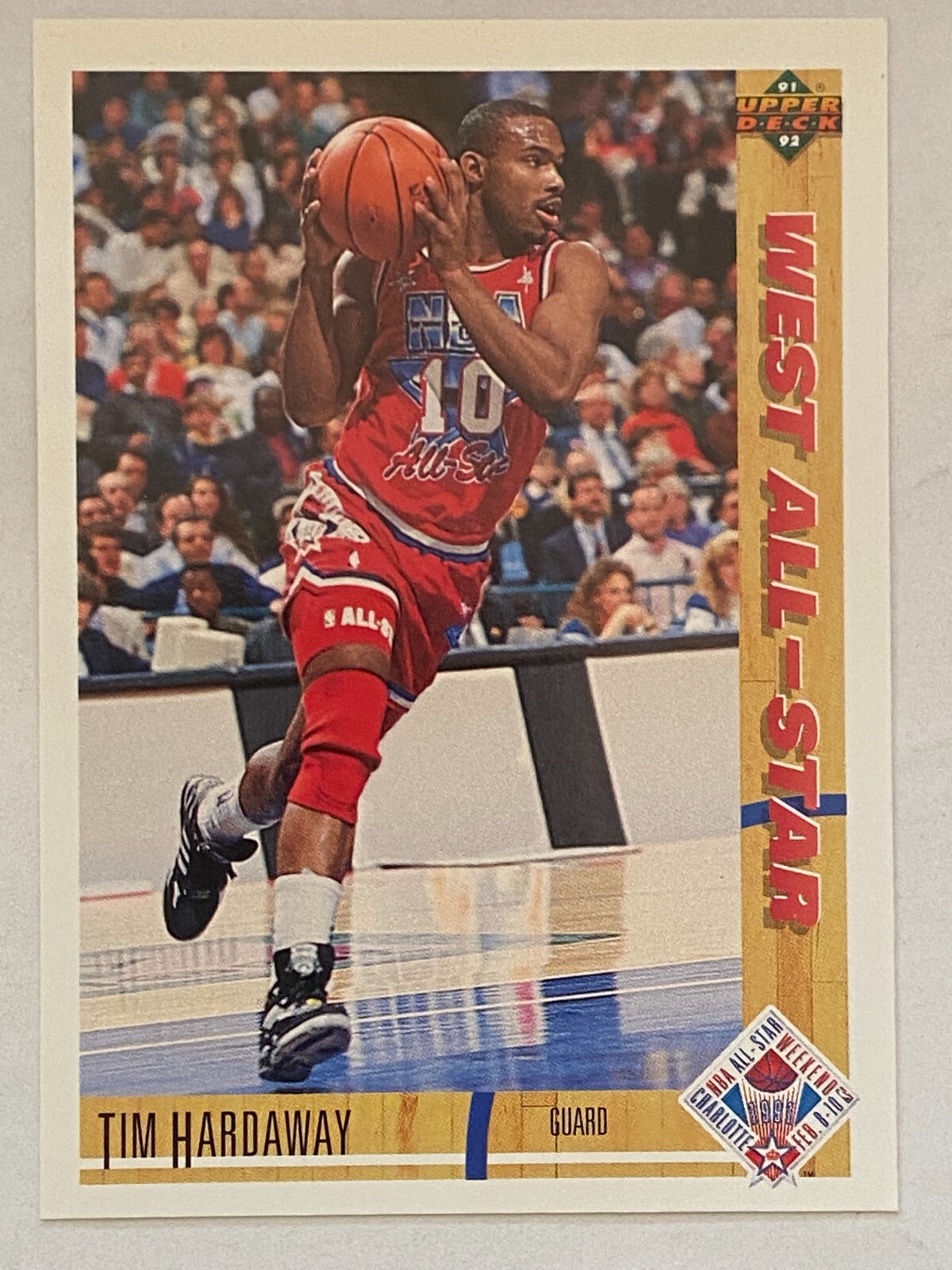 1991-92 Upper Deck Tim Hardaway Golden State Warriors #50 All Star