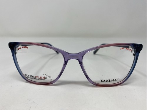 TAKUMI TK1197 50 54-16-135 Blue/Purple Gradient Full Rim Eyeglasses Frame !M61