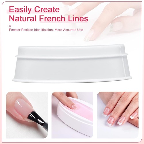 French Nail Dip Tray Dipping Powder Container Durable Extended Nail Molding Tool - Picture 6 of 7