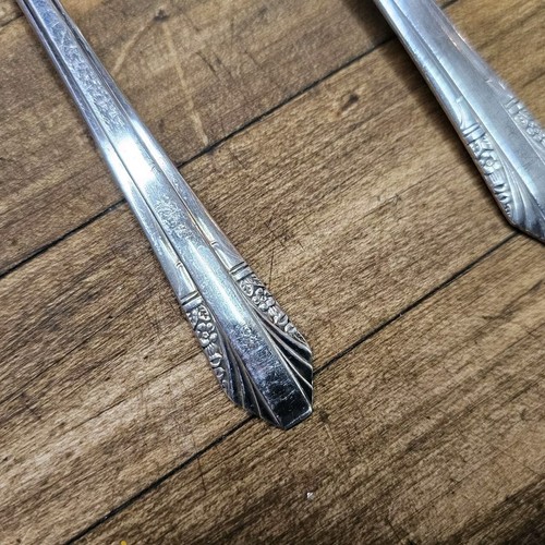 Rare Sterling Silverplate Flatware Set For 4 • Silver ART DECO LILY ESTATE 1922 - Picture 4 of 5