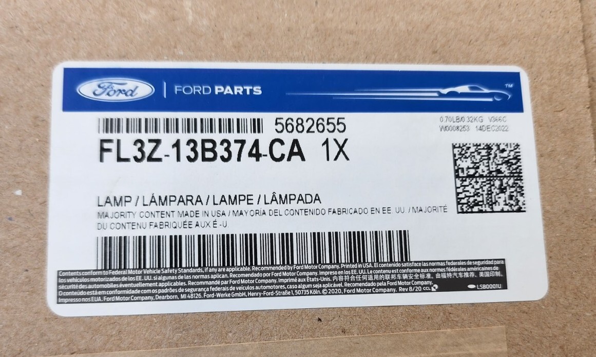 Lámpara de señal espejo derecho ford f150 1519 / super duty 1722
