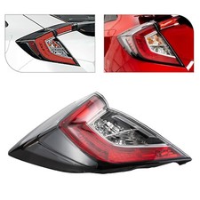 Left Outer Driver Side Tail Light For 2017-2021 Honda Civic Hatchback/ 2017-2019