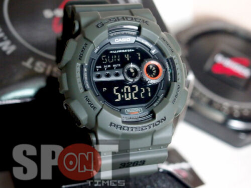 Casio G-Shock XL Ana Digi Matt Green Watch GD-100MS-3D - Picture 1 of 5