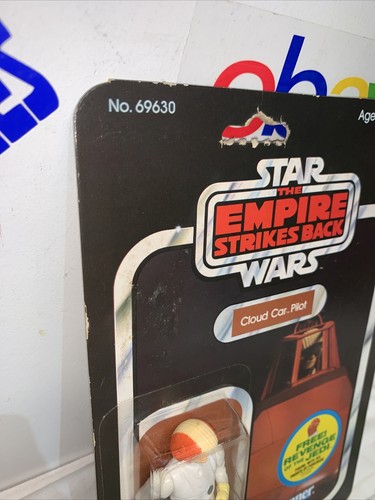Figura de acción Star Wars ESB Cloud Car Pilot 48 espalda 1982 Kenner No. 69630 NRFP - Imagen 3 de 12