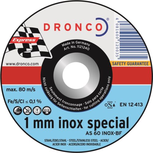 5 DISCOS separación 115 x 1,0 x 22,2, AS 60 t inox , Disco Separador - Imagen 1 de 1