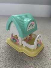 Vintage 1987 Fisher Price Smooshees LOT Stable House AND Pony Horse