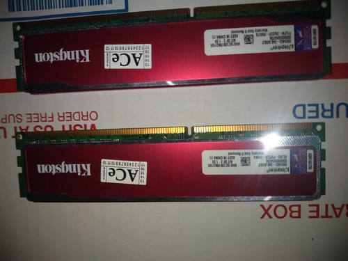 Kingston HYPERX red 8GB x2 DDR3-1600 KHX16c1081rk2/16X DIMM Desktop RAM 240pin - Picture 6 of 8