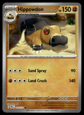 その他 L GEAR SOLID Trading Card #053 HIPPO 2024 Pokemon Prismatic Evolutions Masterball Hippowdon #053/131 | eBay
