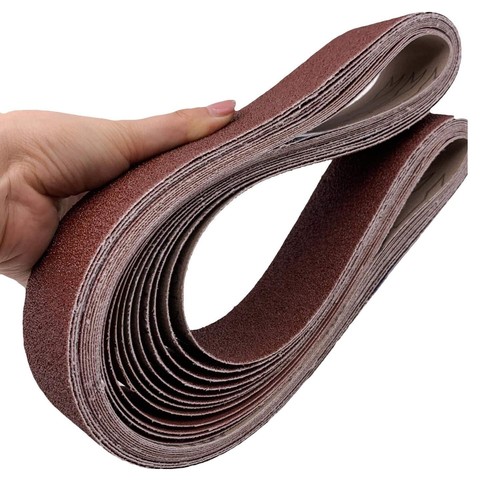 2x42 Sanding Belts, Aluminum Oxide Belt Sander Sandpaper, 2 Each of 40