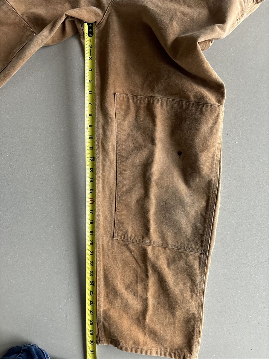 Carhartt VTG Duck Insulated Bib Overalls Double Knee Union Carhartt VTG Duck Insulated Bib Overalls Double Knee Union