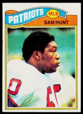 1977 Topps Sam Hunt 356 RC New England Patriots