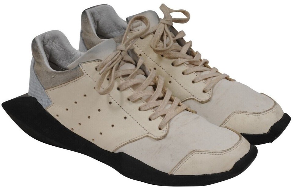 Rick Owens x adidas Tech Runner White Black for Sale