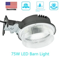 8400LM LED Yard Light 75W Dusk to Dawn Photocell Outdoor Security Area Light