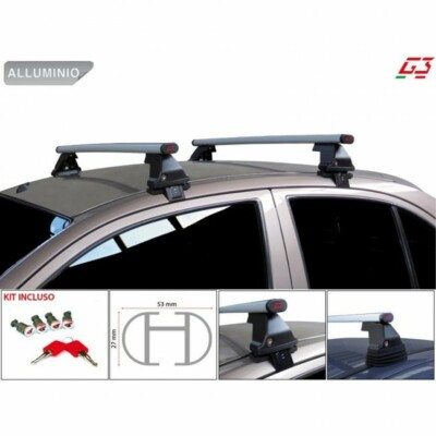 DACHTRÄGER G3 ALUMINIUM MIT SCHLOSS TOYOTA CHR 5 TÜRER 2016-2023 NO RAIL