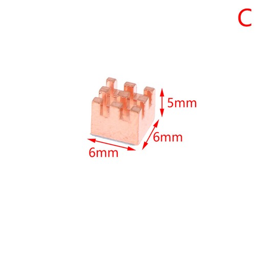 Copper Pin Heatsink Cooler W/Thermal Tape for Laptop GPU CPU VGA Chip Component - Afbeelding 11 van 15