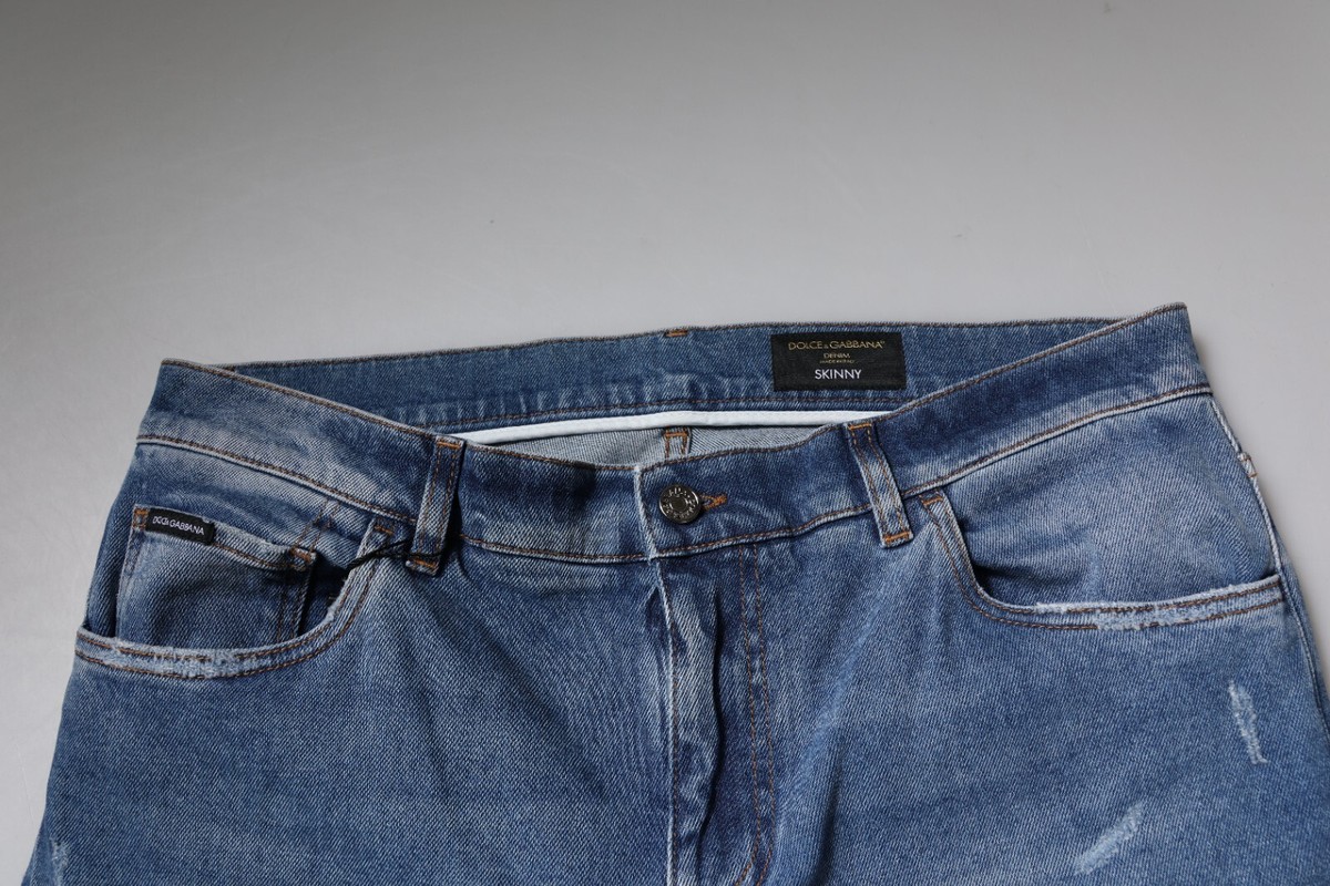 みりおん　Dolce & Gabbana ズボン サイズ54 DOLCE & GABBANA Jeans Light Blue Cotton Men Skinny Denim