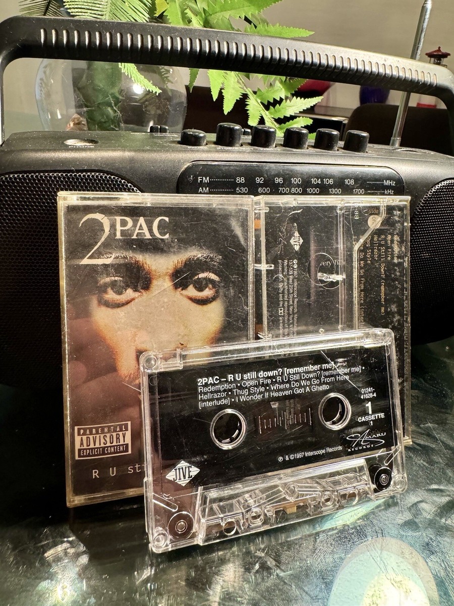 1997 2Pac R U Still Down? Cassette Tape Double Album Death Row