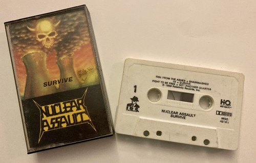 Nuclear Assault Survive Cassette 1988 Combat Records I.R.S Metal IRSC 42195 Vtg