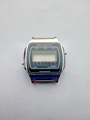 New Vintage Watch CASE Electronika 30353(5-206) Electronic Wrist Watch Soviet