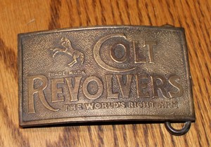 colt revolvers belt buckle