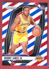 Bronny James Jr. Rookie Red White Blue Prizm 2024-25 Prism 243 RC RWB Refractor