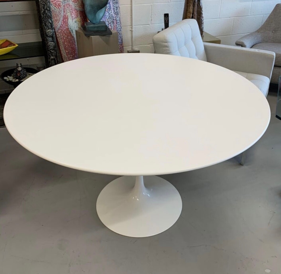 47” Eero Saarinen & Knoll Studio original Round Tulip Table eBay