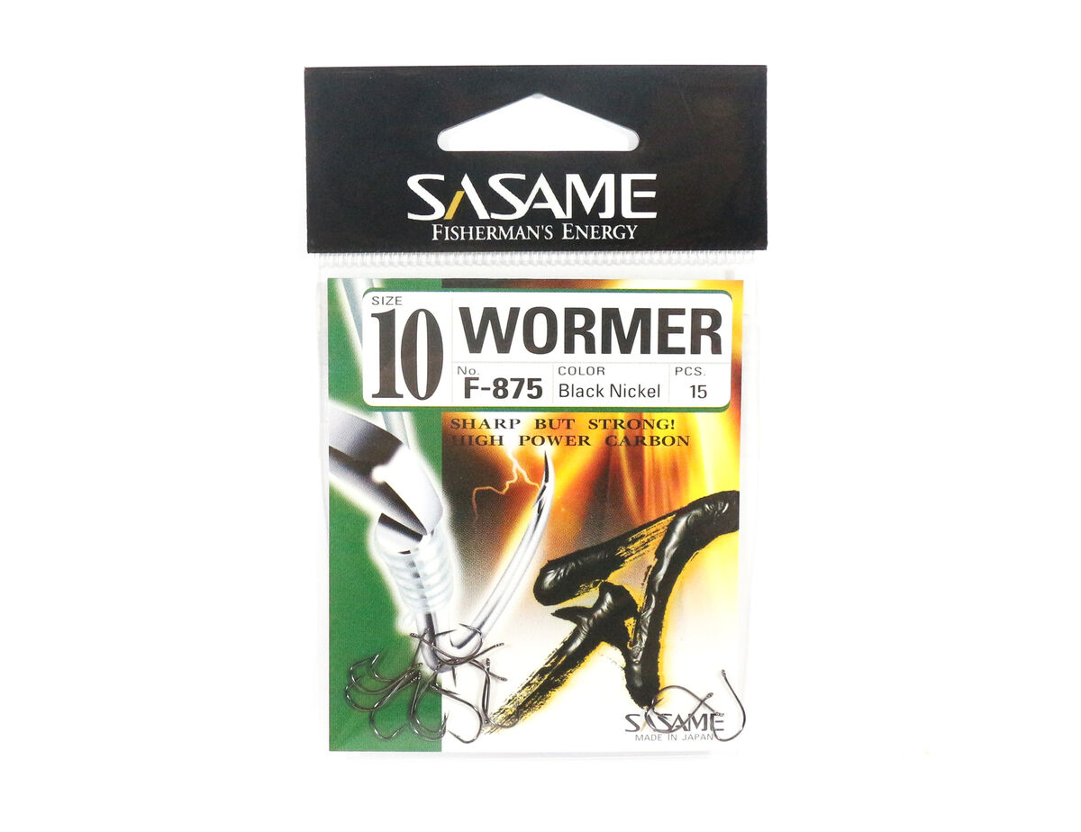 Sasame F-875 Wormer Bait Hook Size 10 (6701)