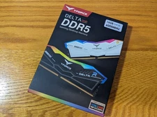 Team Group 16GB (2 x 8GB) 288-Pin PC RAM DDR5 6000 (PC5 48000) Memory White RGB