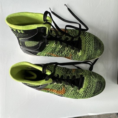 Nike Kobe 9 Elite Victory FlyKnit Basketball Green Black Gold 630847-077