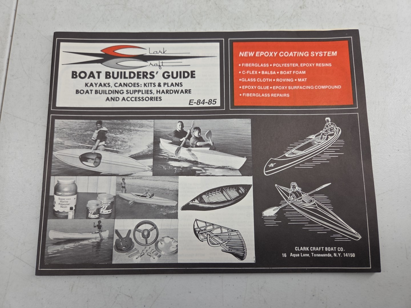 Vtg 1985 Clark Craft Boat Builders Guide Supplies Hardware Sail Boats Cruisers