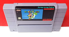 Super Mario World Super Nintendo Refurbished SNES Cartridge w/New Battery Tested