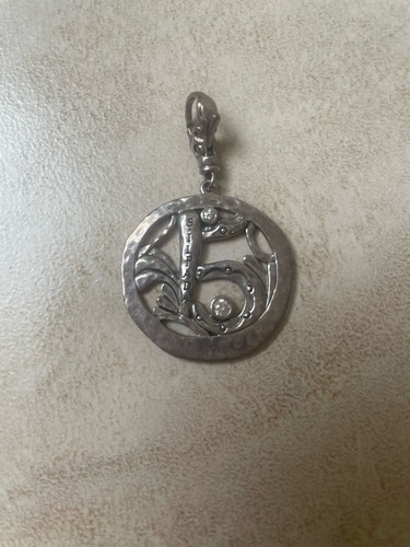 SILPADA Sterling 925 15 Year Anniversary Charm Pendant Keep The Party Going