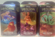 Disney Lorcana First Chapter Starter Decks, Sealed, Set of 3