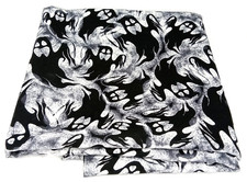 Halloween Fabric Remnant Ghosts Black White Sewing Material New Arrival