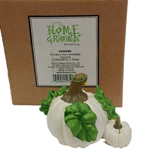 Enesco Home Grown Figurine 2010 PUMPKIN HEN AND BABY Chick 4020986 in Box