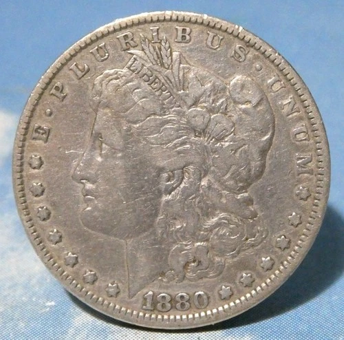 1880 MORGAN SILVER DOLLAR $1 * GOOD USED CONDITION * FREE SHIP