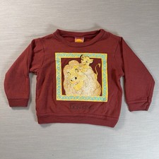 VTG 90s Lion King Simba 2T Sweatshirt Crewneck Disney USA Movie Toddler 2