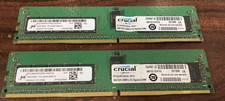 2pc LOT Micron Crucial 16GB DDR4 RDIMM 2RX8 P...