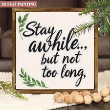 Humorous Welcome Wooden Plaque For Front Door Or Living Room Wall Decoration