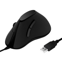 Logilink ID0158 Ergonomic Vertical Mouse Usb Schwarz Optisch 1000 Dpi 5 Tasten