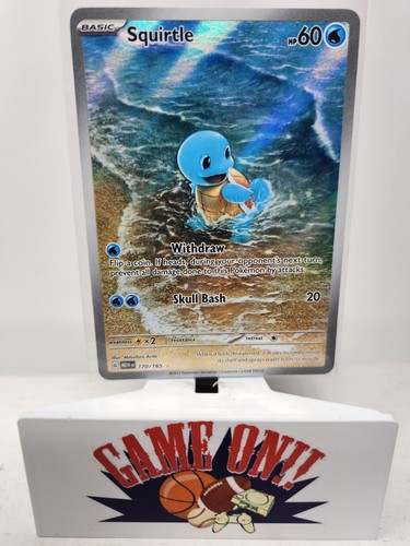 Pokemon Squirtle 170/165 Scarlet Violet 151 Full Art Illustration Rare sc