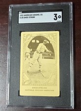 1922 E120 American Caramel Amos Strunk White Sox SGC 3 - VG 1908 Shamokin 1926