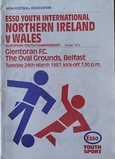 NORTHERN IRELAND v WALES 1987 European Youth Championship Under 18