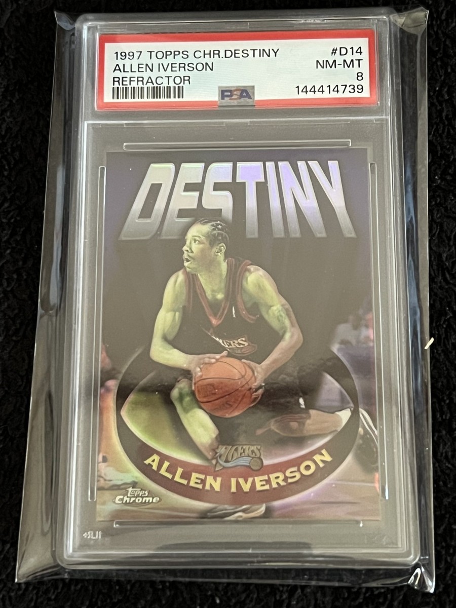 1997-98 Topps Chrome - Destiny Allen Iverson #D14 Refractor for