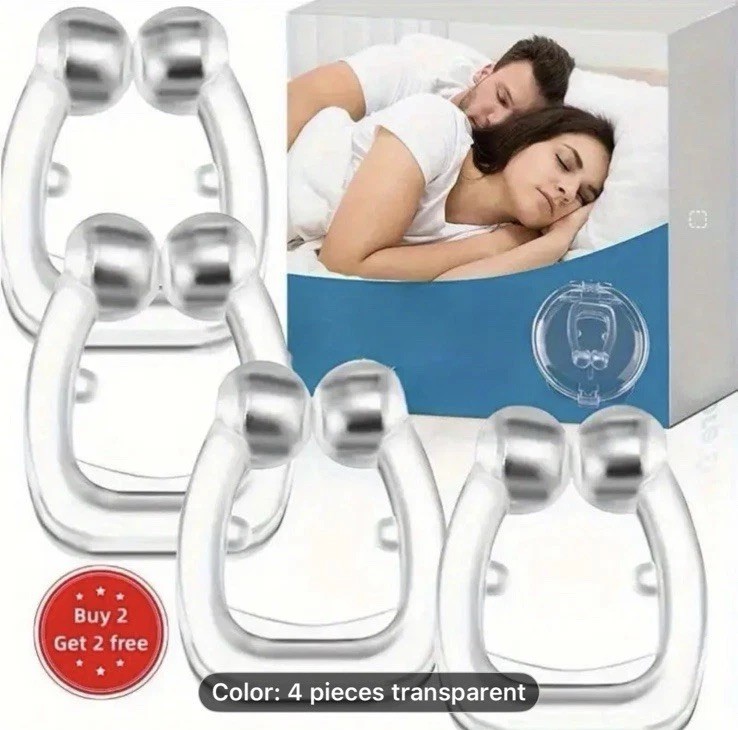 4 Pack Anti snore magnetic nose clip device But One Get One Free