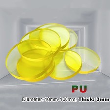 3mm Dick Polyurethan PU Scheiben Flach Rund Platte Vollscheiben Φ 10mm - 100mm
