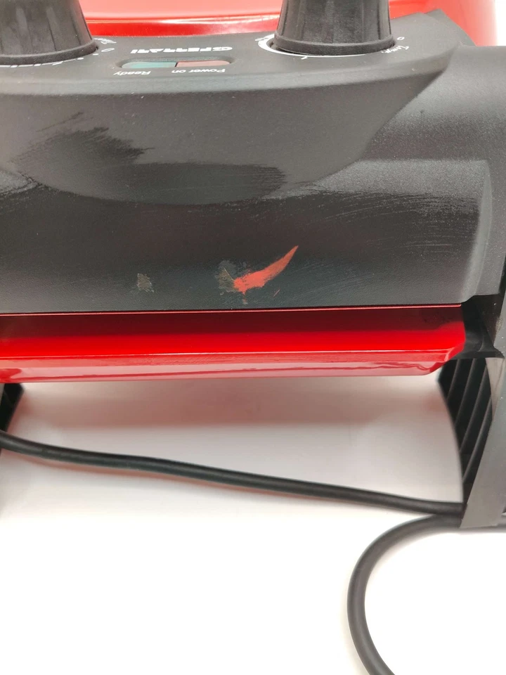 G3Ferrari G10032 Pizzaofen 1200 W in Rot und Schwarz - Kompakter Pizzabackofen B - Bild 3 von 4