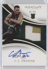 2016 Panini Immaculate Collegiate Rookie 68/99 CJ Prosise #139 Patch Auto 0af
